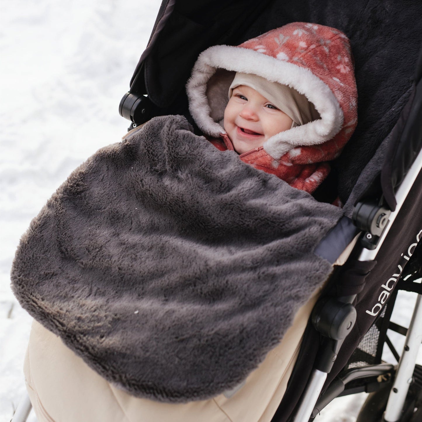 Infant winter bunting bag - Gray