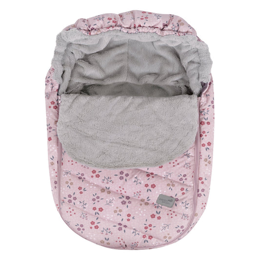 Infant winter bunting bag - Floral