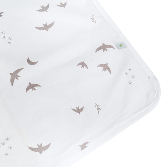 Piqué en flanelle - Oiseaux