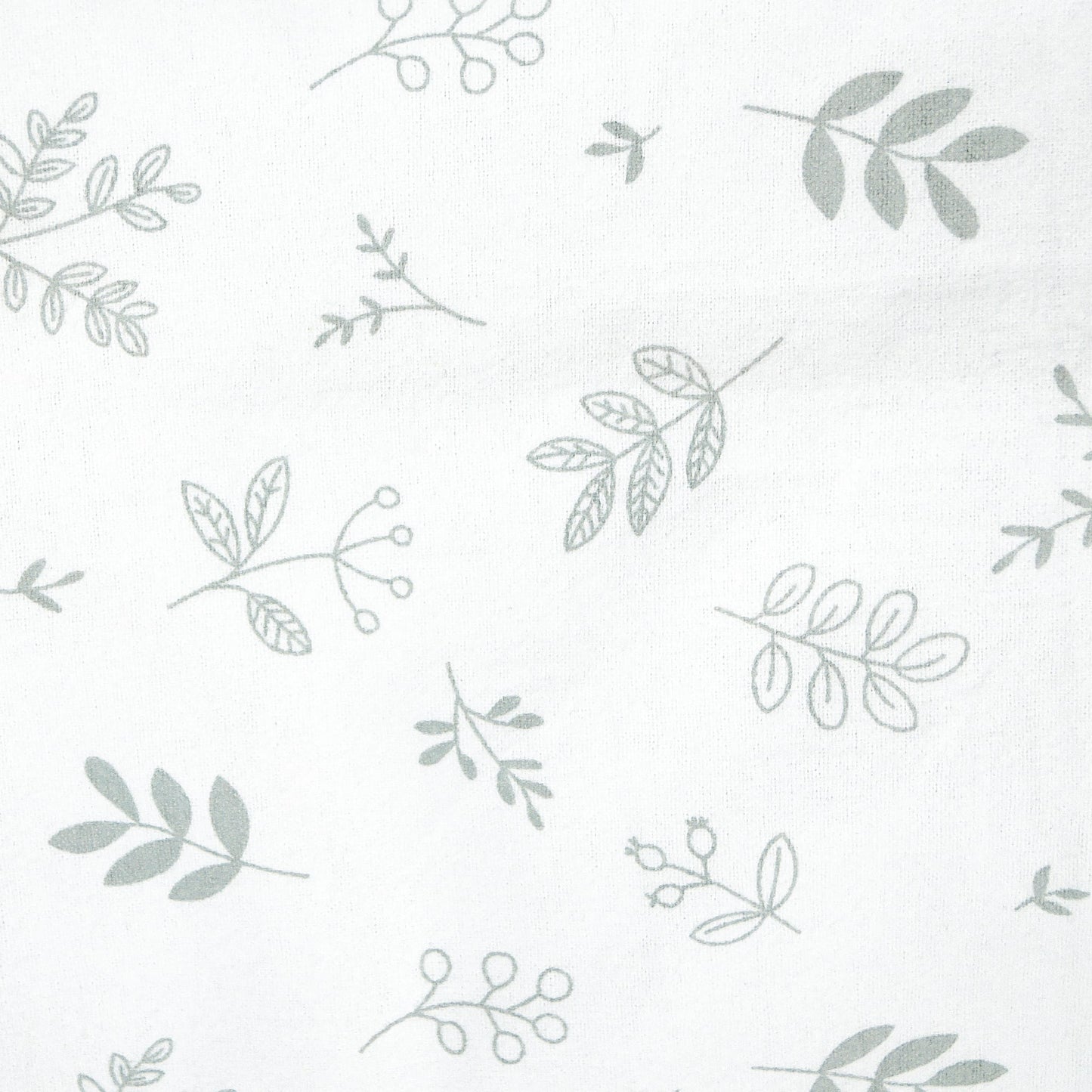 Flannel Crib Fitted Sheet - Foliage