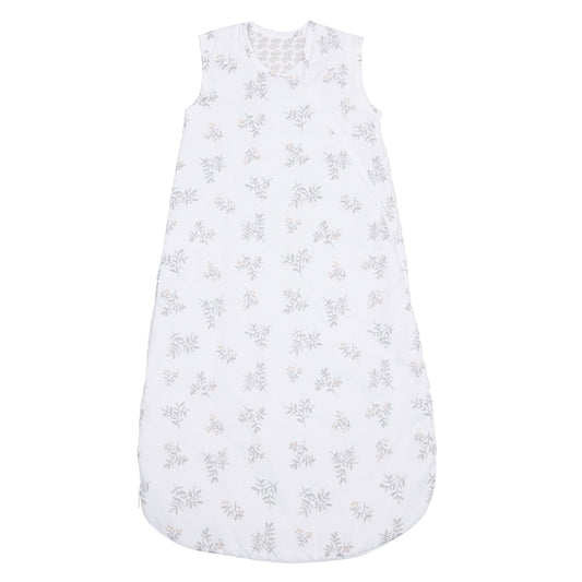 Woven cotton sleep bag - Leaves (2.0 togs)