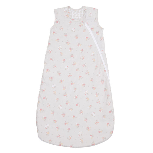 Woven cotton sleep bag - Flowers (2.0 togs)