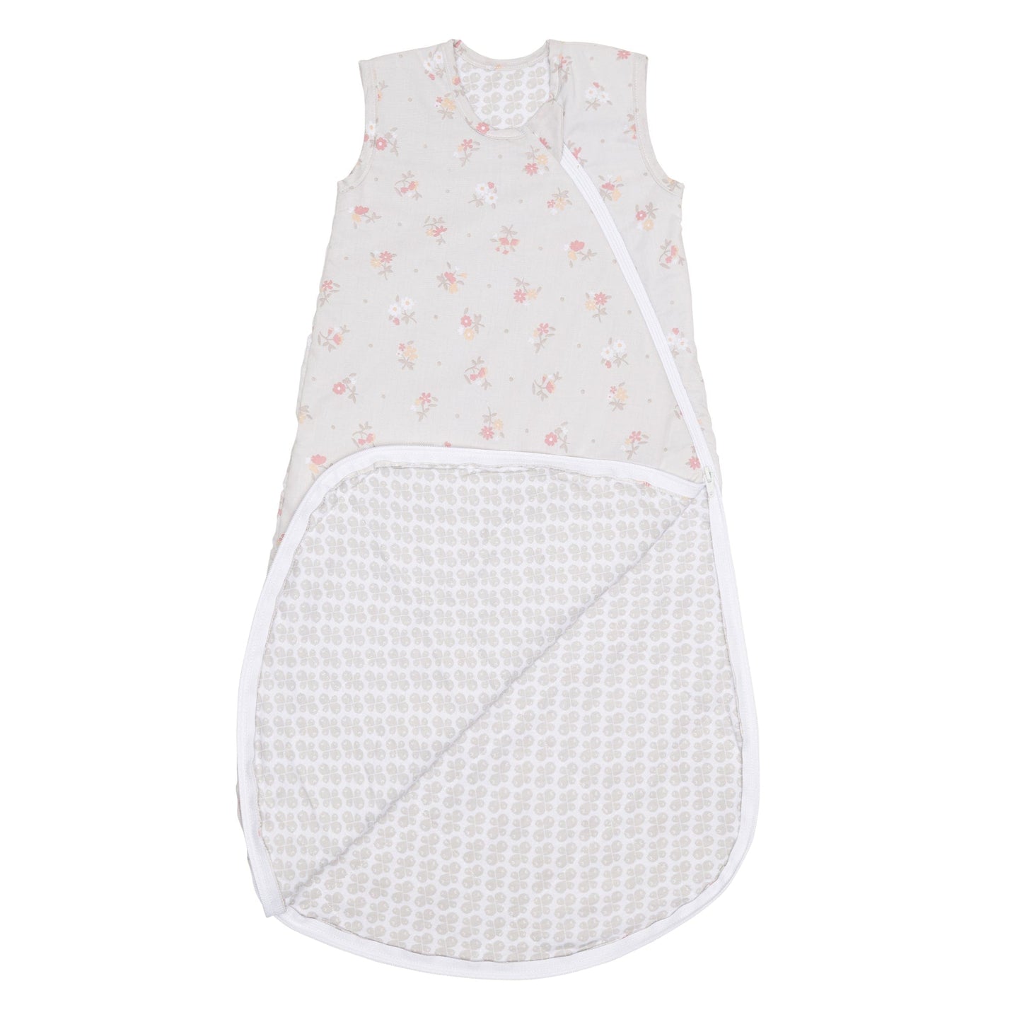 Woven cotton sleep bag - Flowers (2.0 togs)
