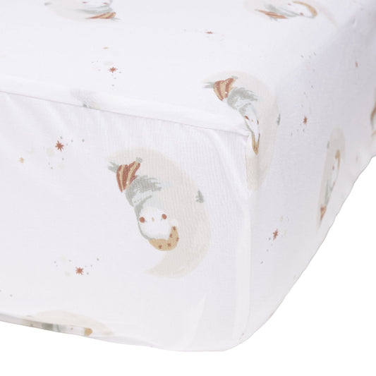 Crib fitted sheet - Owls