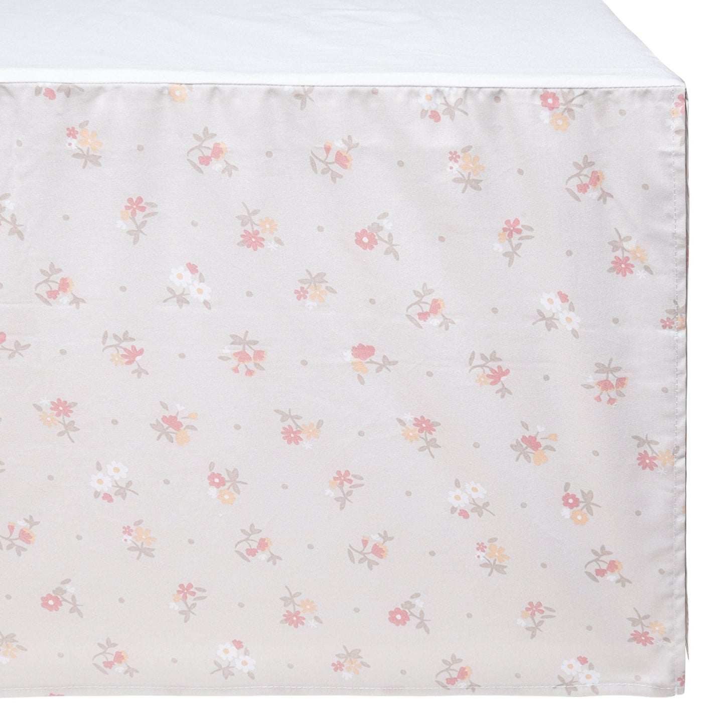 Crib bed skirt - Flowers
