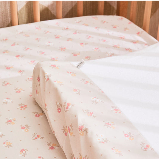Change pad cover - Flowers