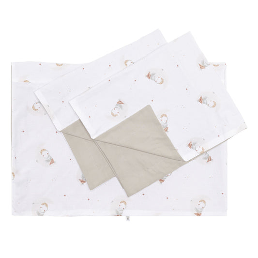 Housse de lit 54" et 2 cache-oreillers - Hiboux