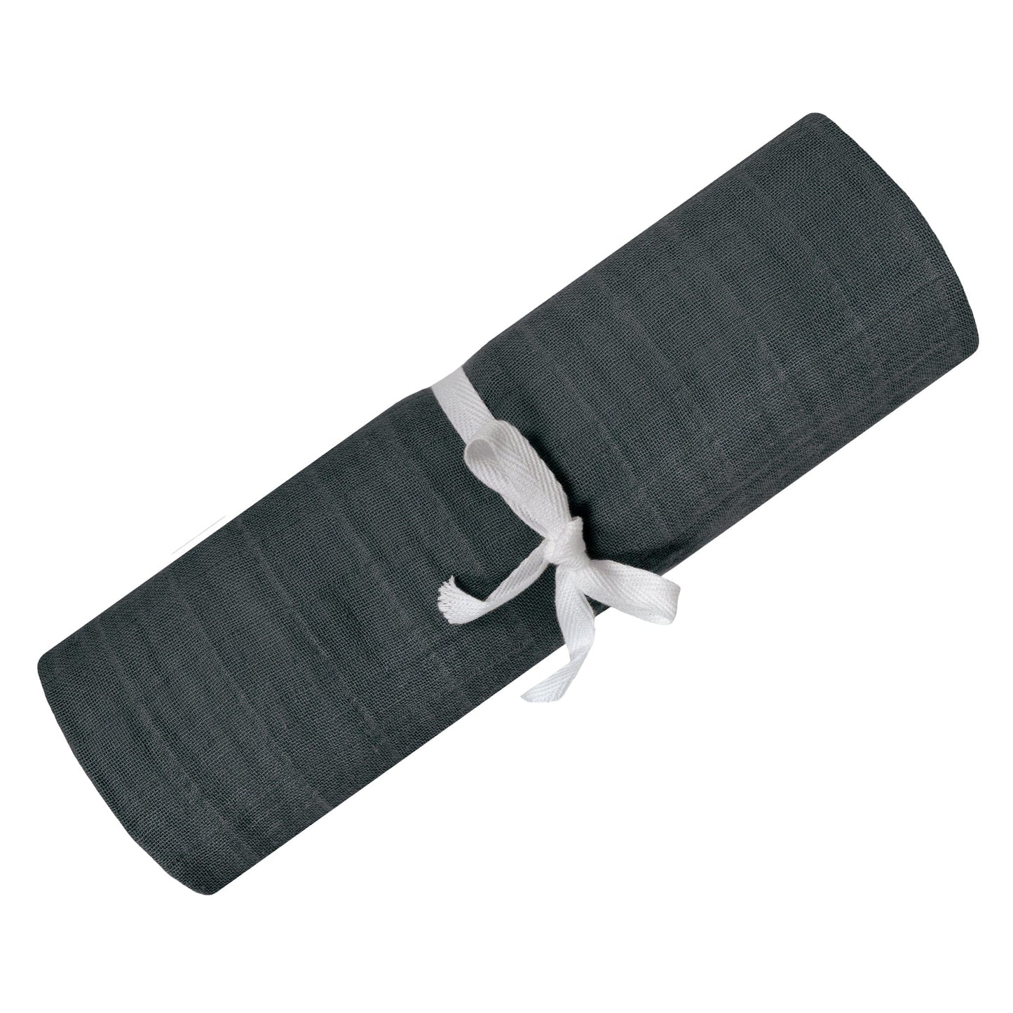 Couverture mousseline de coton - charcoal