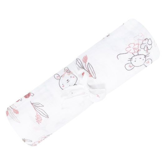 Cotton muslin swaddle - Bunnies