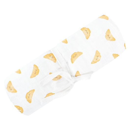 Cotton muslin swaddle - Croissants