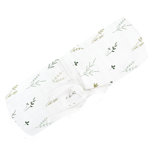 Cotton muslin swaddle - Leaves