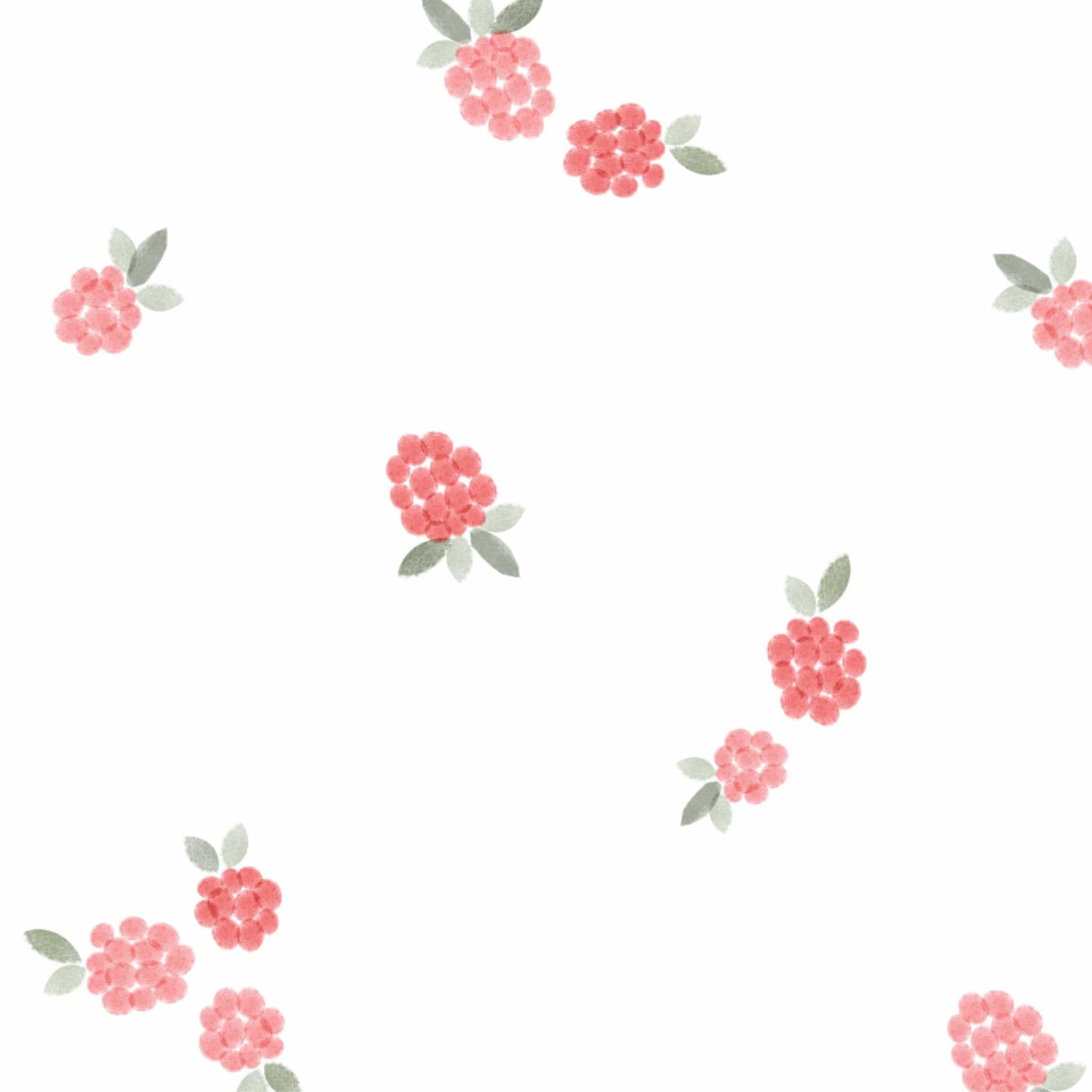 Couverture mousseline de coton - Framboises