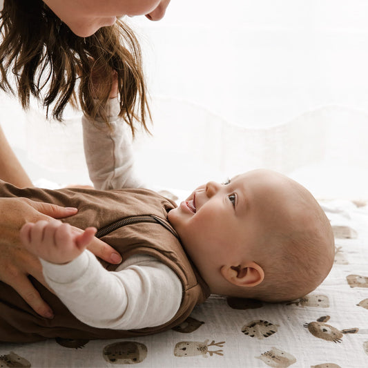 Cotton muslin swaddle - Fauna
