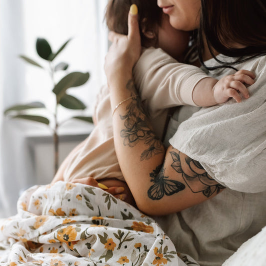 Cotton muslin swaddle - Marigold