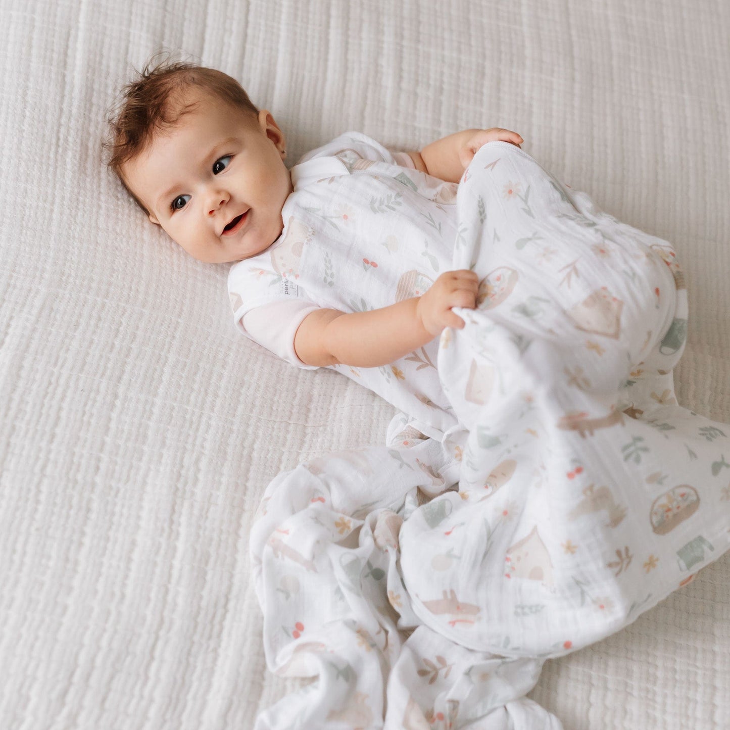 Cotton muslin sleep sack - Insects (0.7 tog)