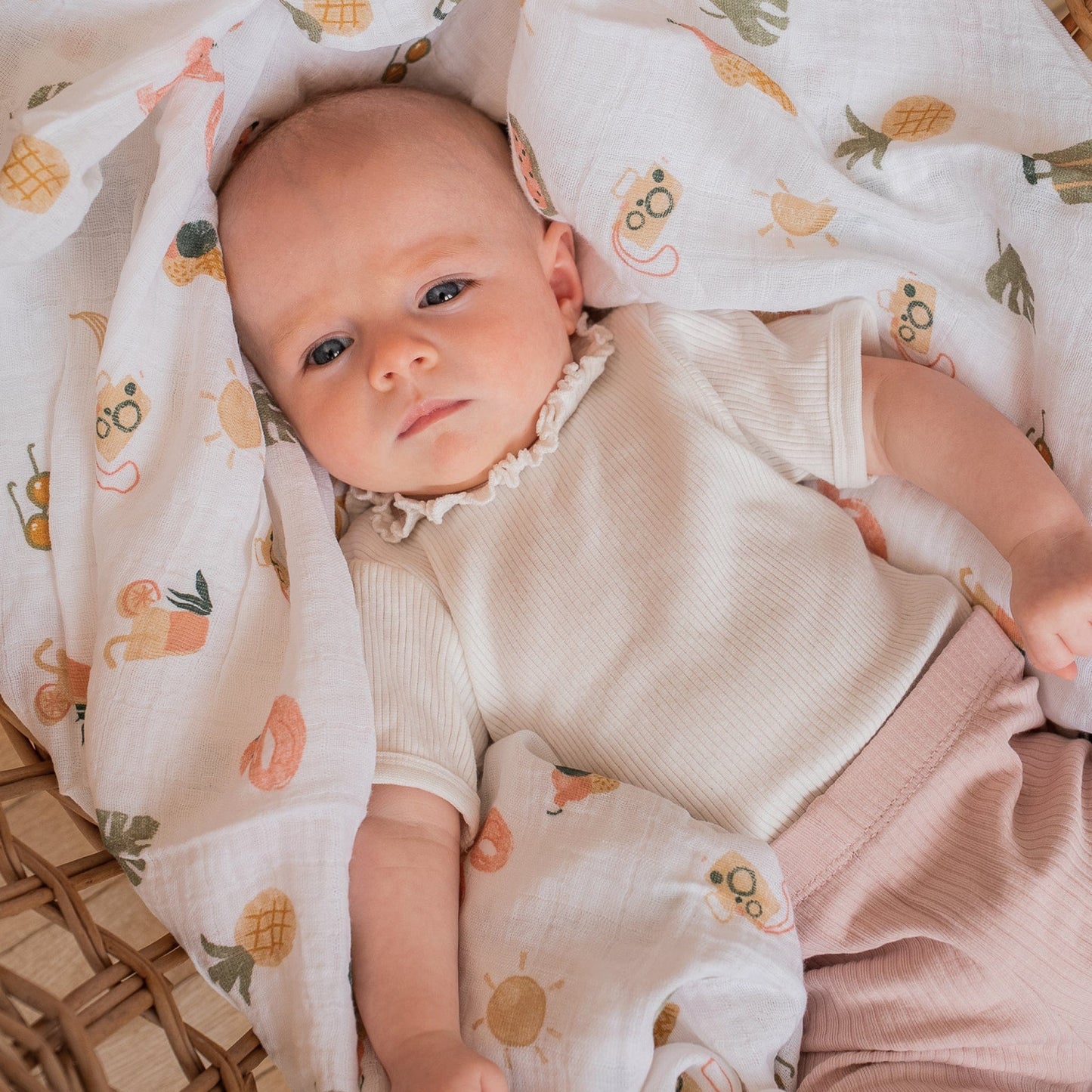 Cotton muslin swaddle - Summer