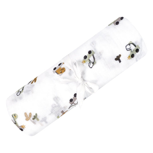 Cotton muslin swaddle - Dinos