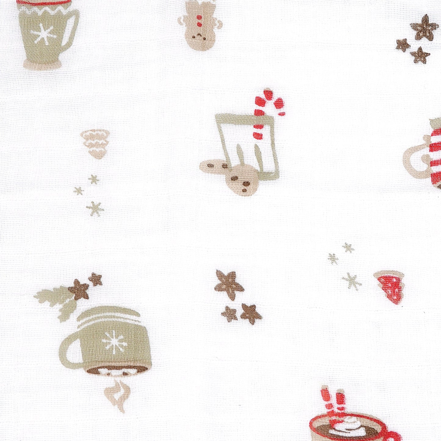 Cotton muslin swaddle - Xmas treats
