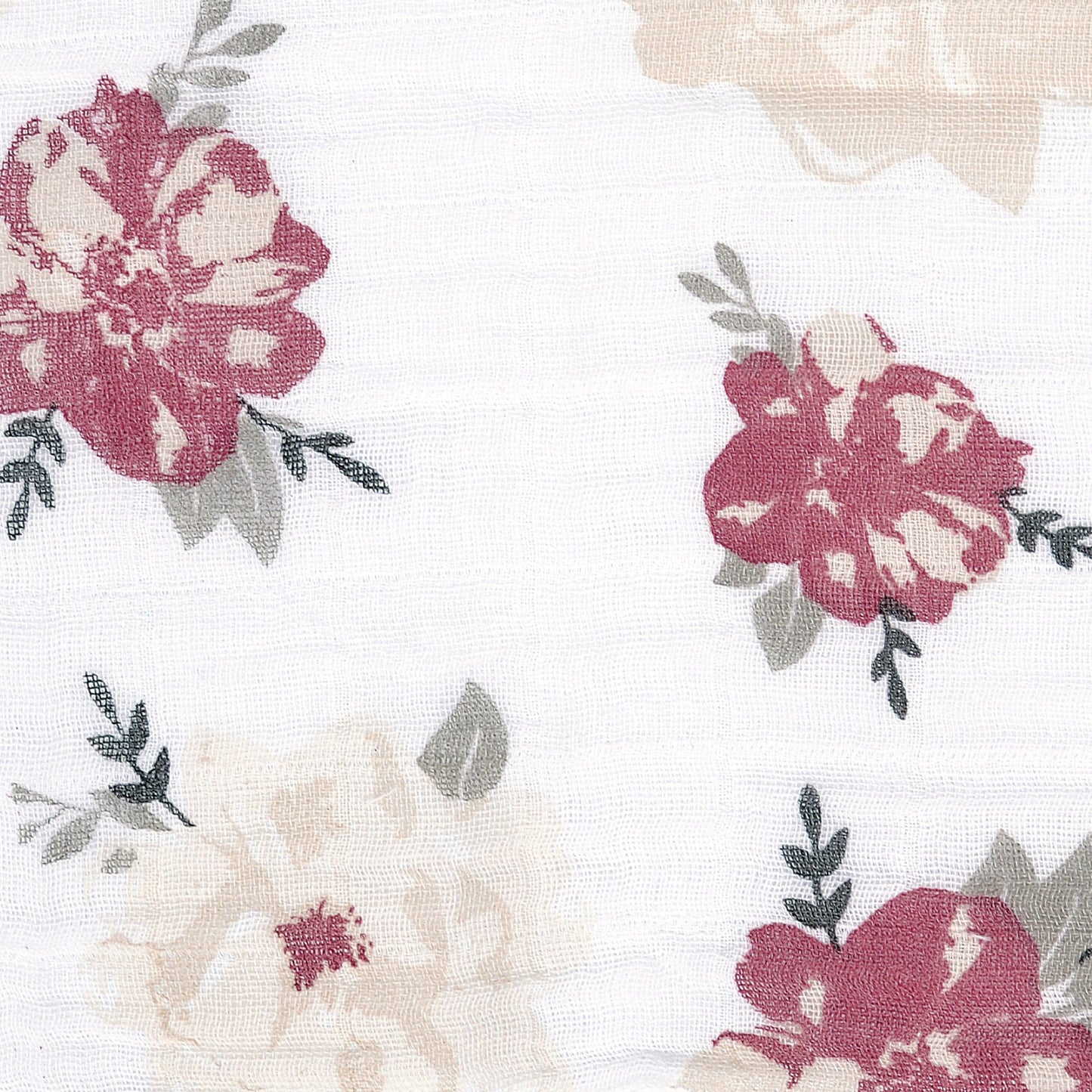 Cotton muslin swaddle - Roses