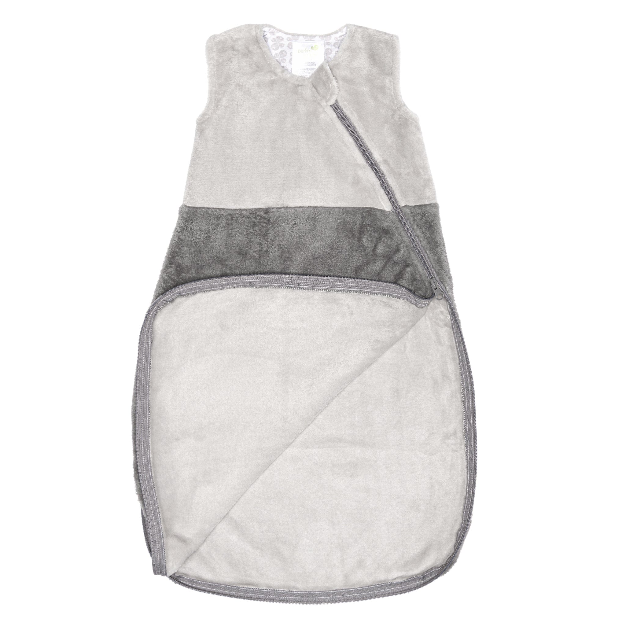 Plush sleep sack - Gray solid (1.5 togs)