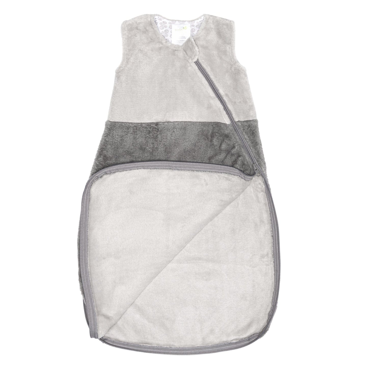 Sac de nuit en peluche - Gris uni (1.5 Togs)