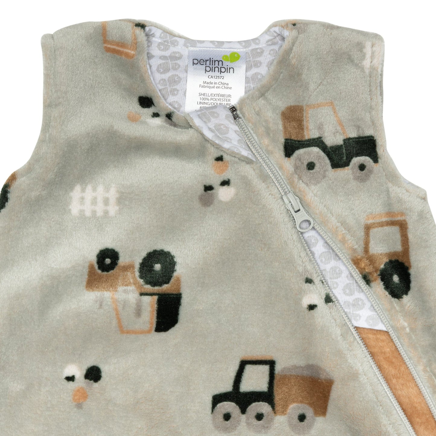 Sac de nuit en peluche - Tracteurs (1.5 Togs)