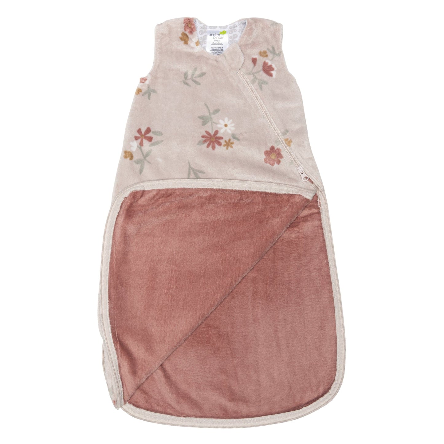 Sac de nuit en peluche - Floral (1.5 Togs)