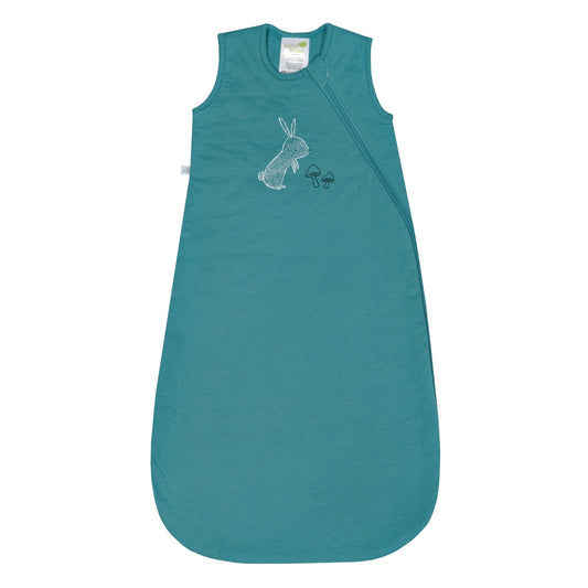 Quilted cotton sleep sack - Lagoon Bunny (1.0 tog)