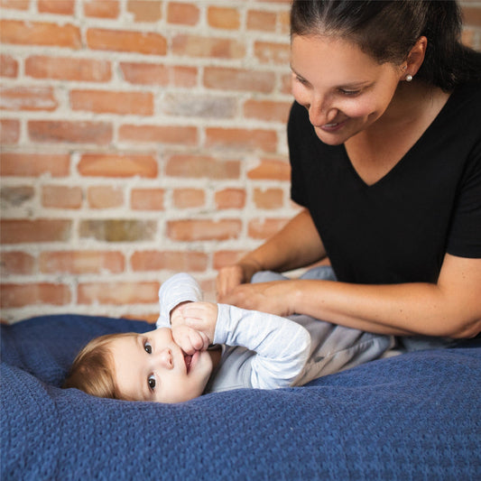 Quilted cotton sleep sack - Gray Elephant (1.0 tog)