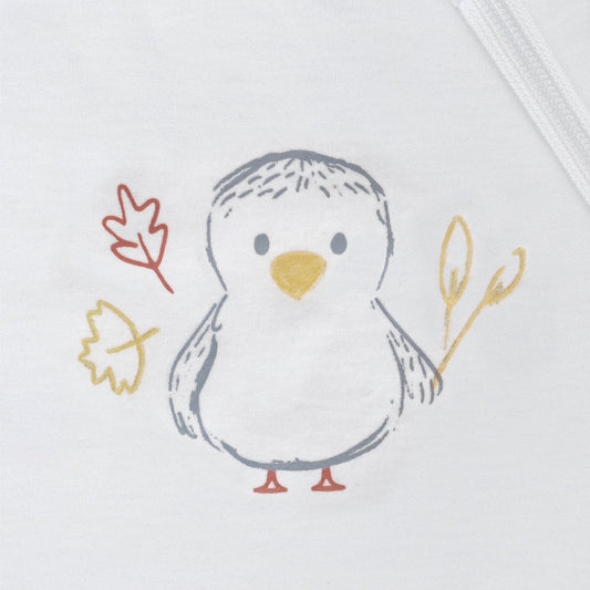 Quilted cotton sleep sack - Ivory Duck (1.0 tog)