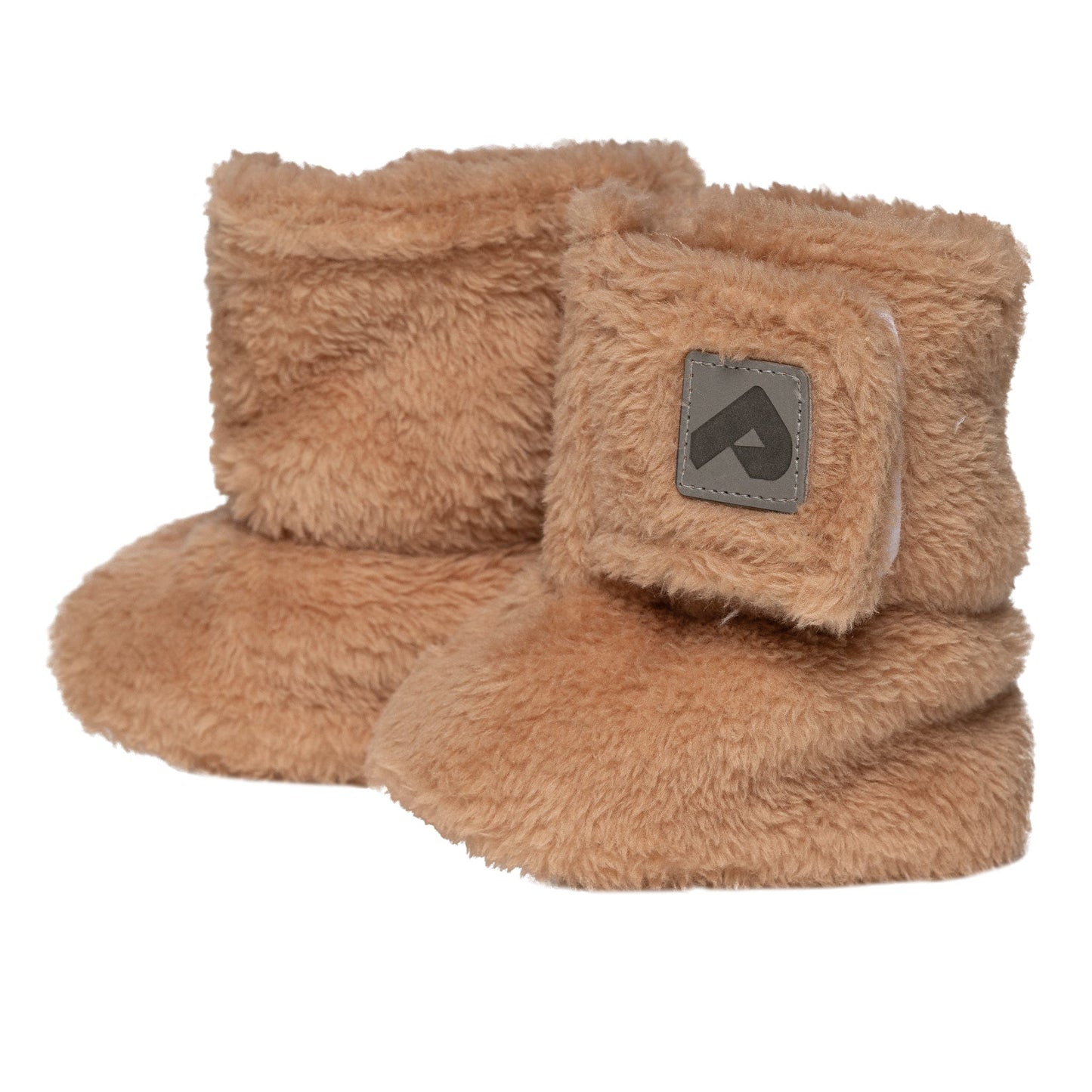Pantoufles en peluche double épaisseur - Rouille
