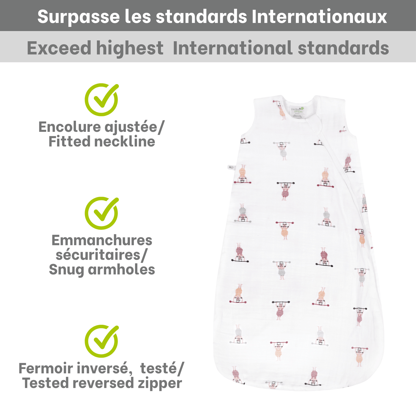 Cotton muslin sleep sack - Circus (0.7 tog)