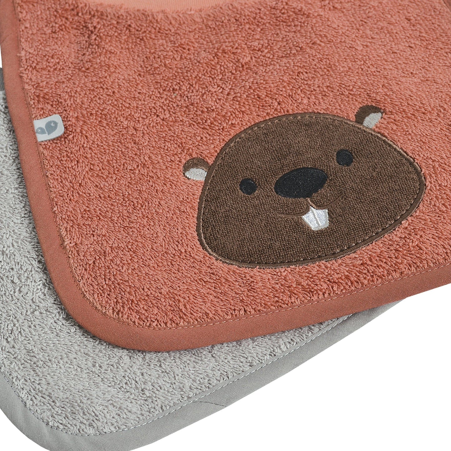2 Terry bibs set - Beaver