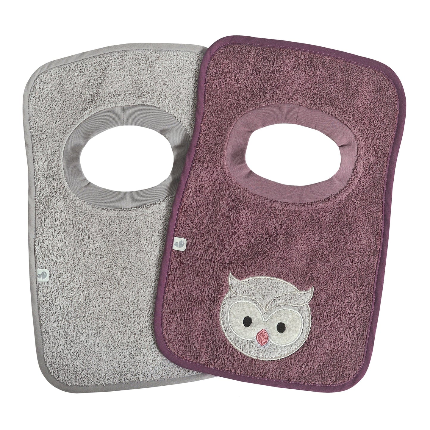 2 Terry bibs set - Owl