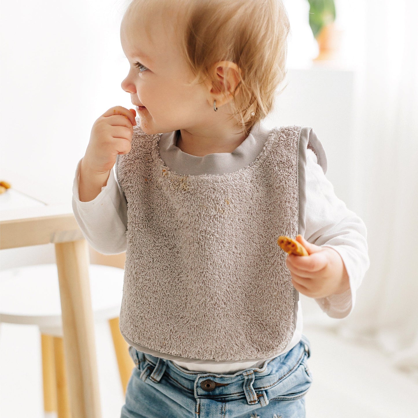 2 Terry bibs set - Owl