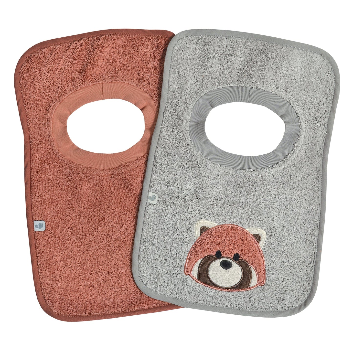 2 Terry bibs set - Red panda