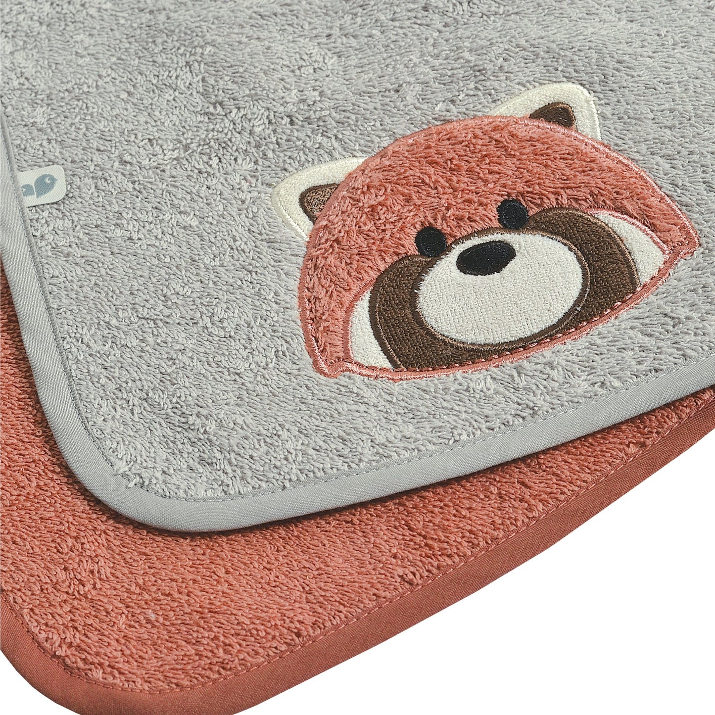 2 Terry bibs set - Red panda