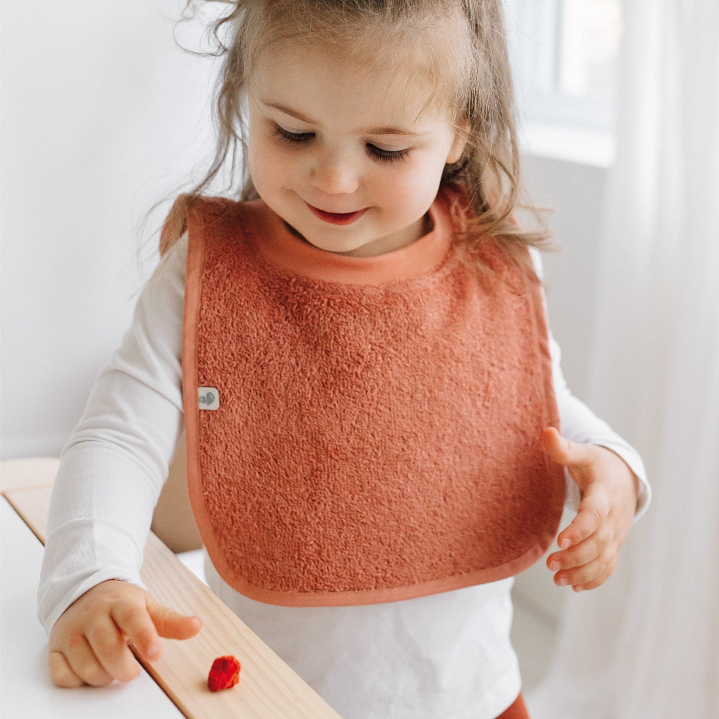 2 Terry bibs set - Red panda