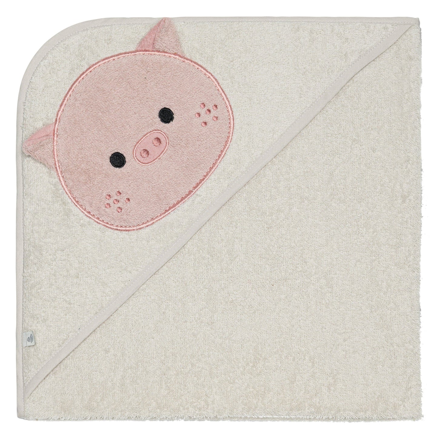 Serviette à capuchon pour bébé - Cochon