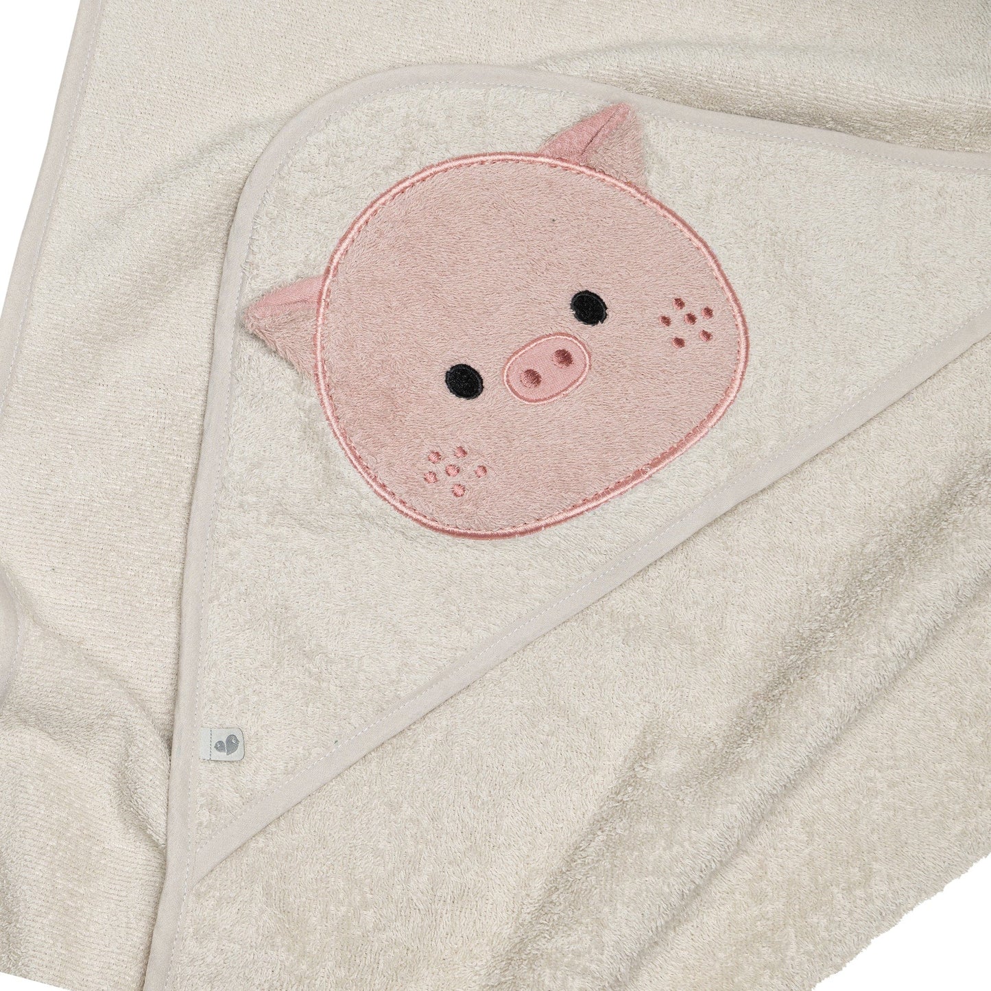 Serviette à capuchon pour bébé - Cochon