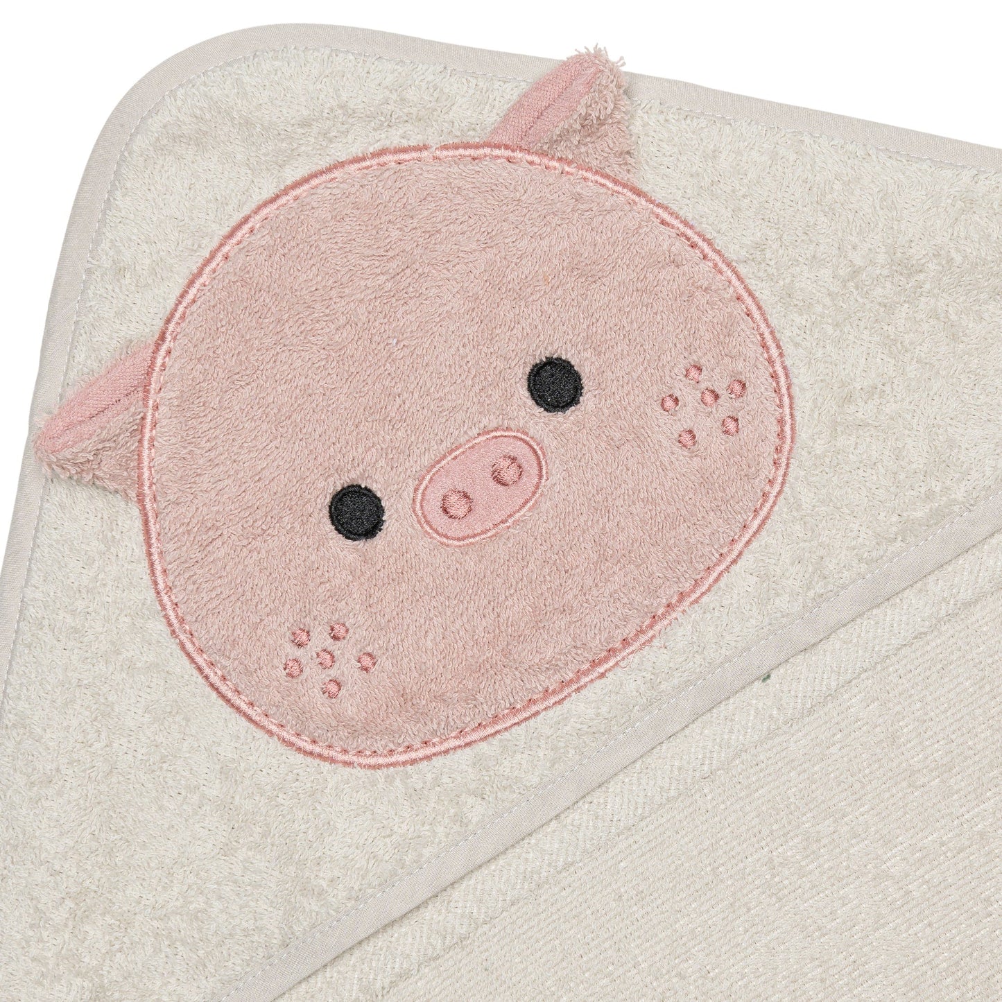 Serviette à capuchon pour bébé - Cochon