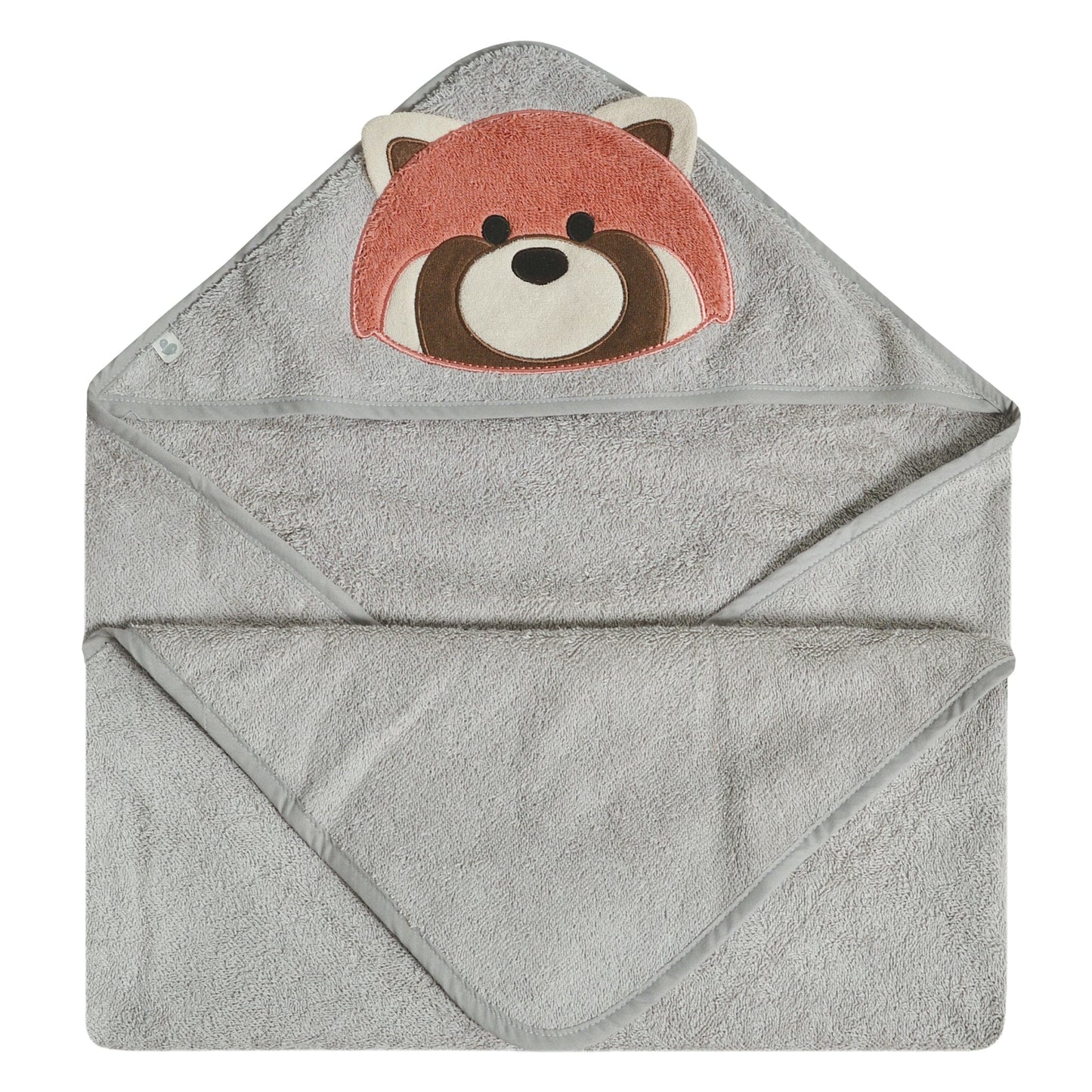 Serviette à capuchon pour bébé - Panda rouge