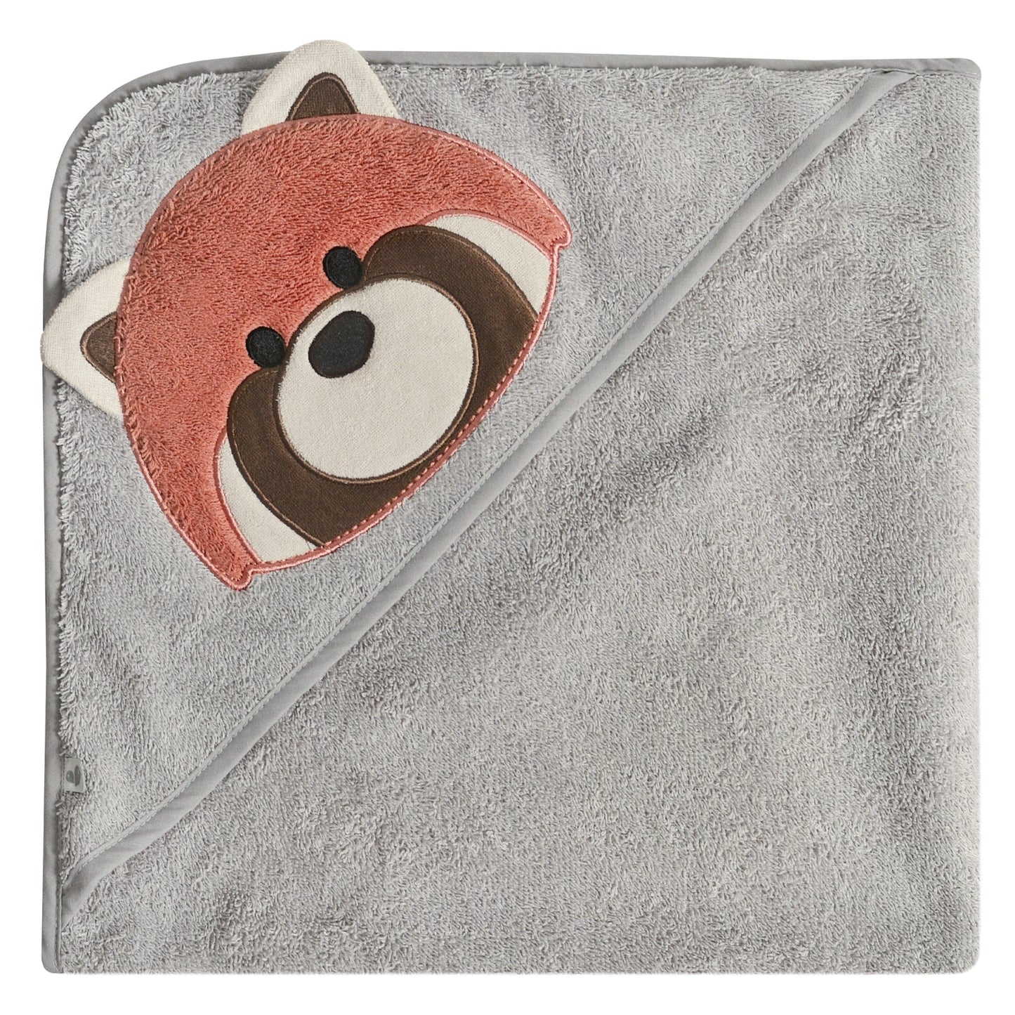 Serviette à capuchon pour bébé - Panda rouge
