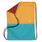 Shoe Bag - Yellow, Teal & Brick Color Block