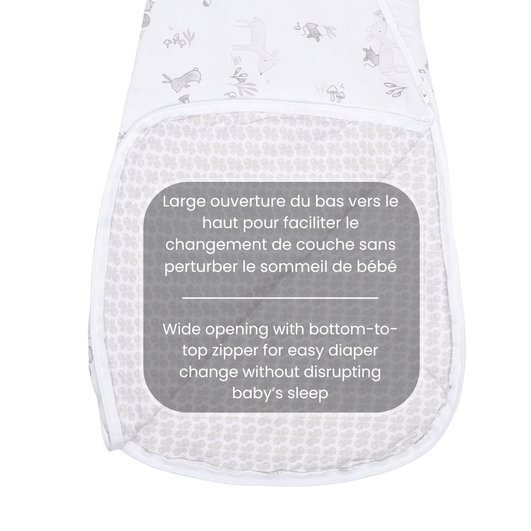 Woven cotton sleep bag - Forest (2.0 togs)