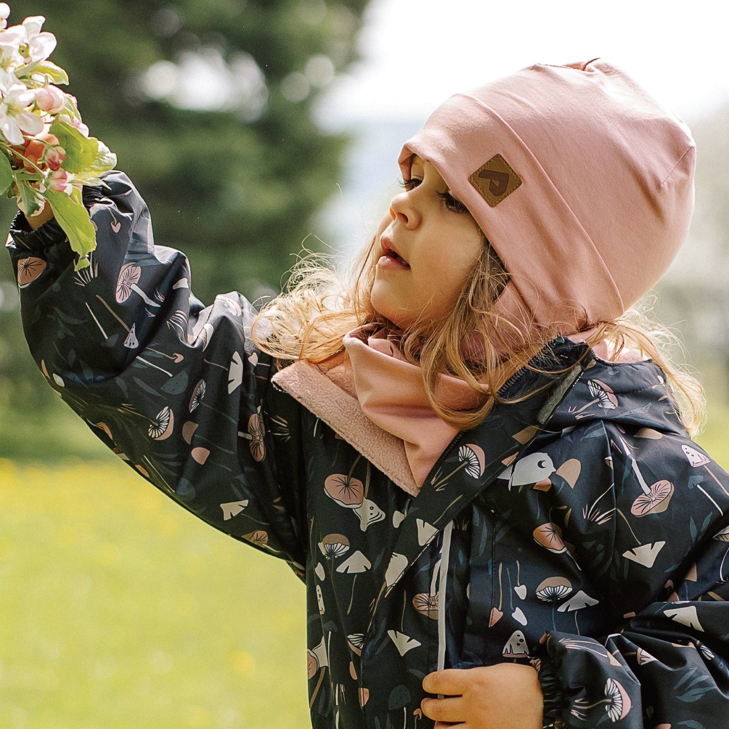 Bonnet de coton avec oreilles - Tulipe