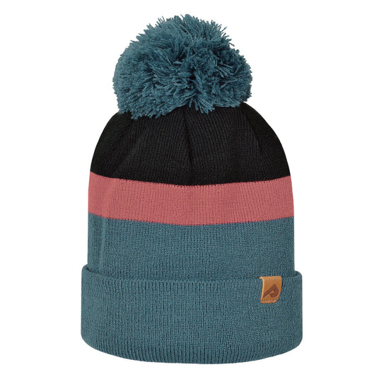 Tuque d'hiver en acrylique - Noir/Punch/Satellite