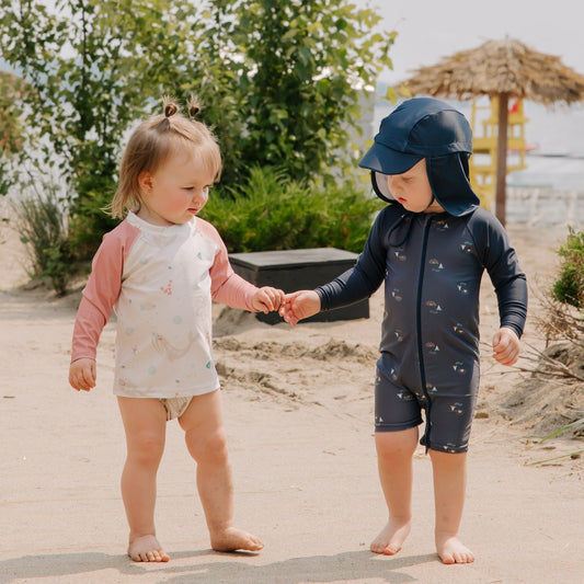 Growing beach diaper - Whales