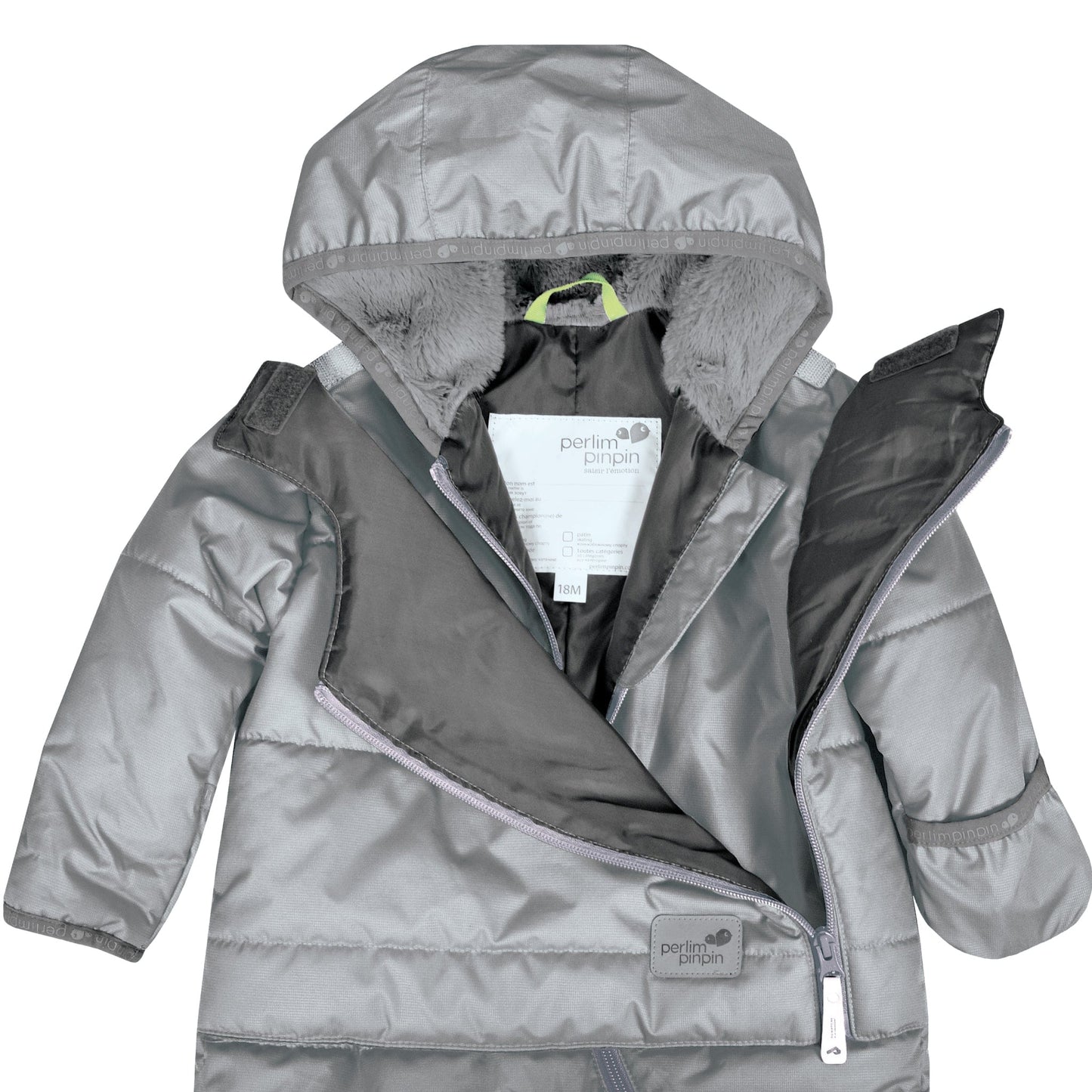 Habit de neige 1 pièce pour bébé - Galet
