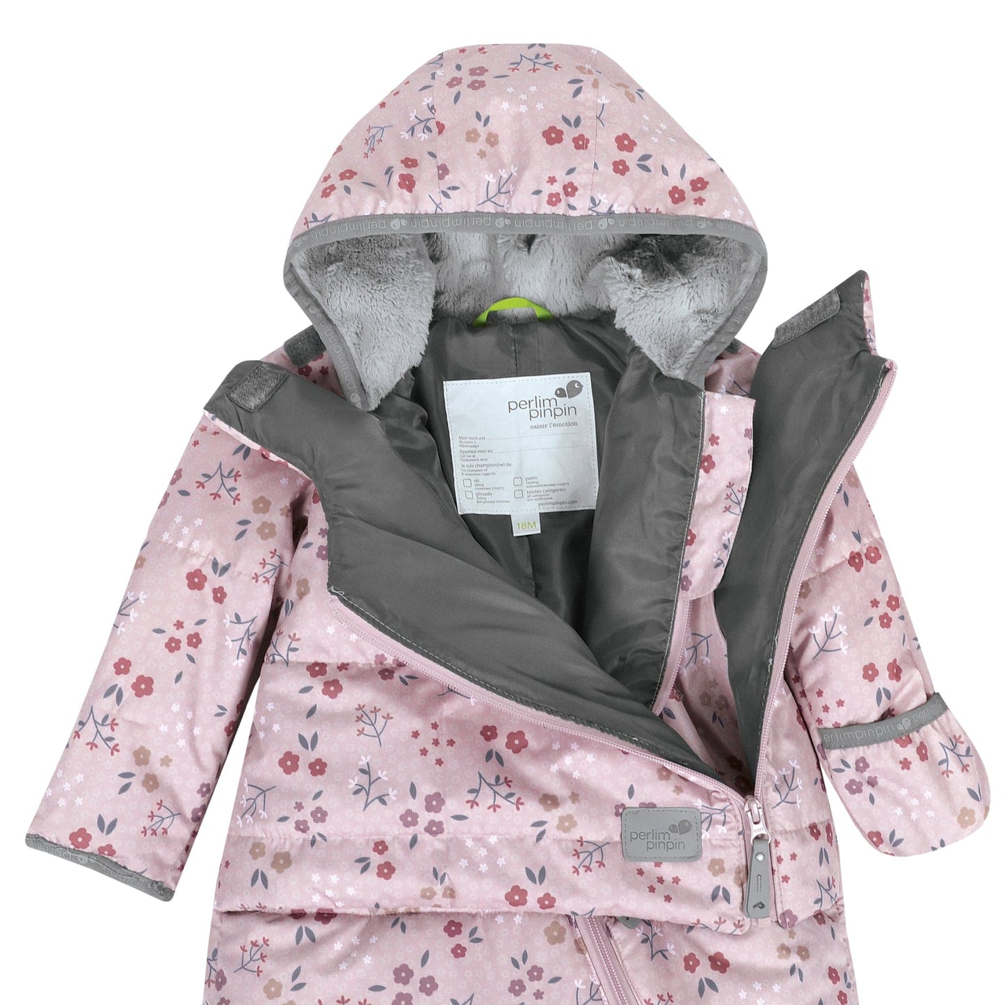 Habit de neige 1 pièce pour bébé - Floral